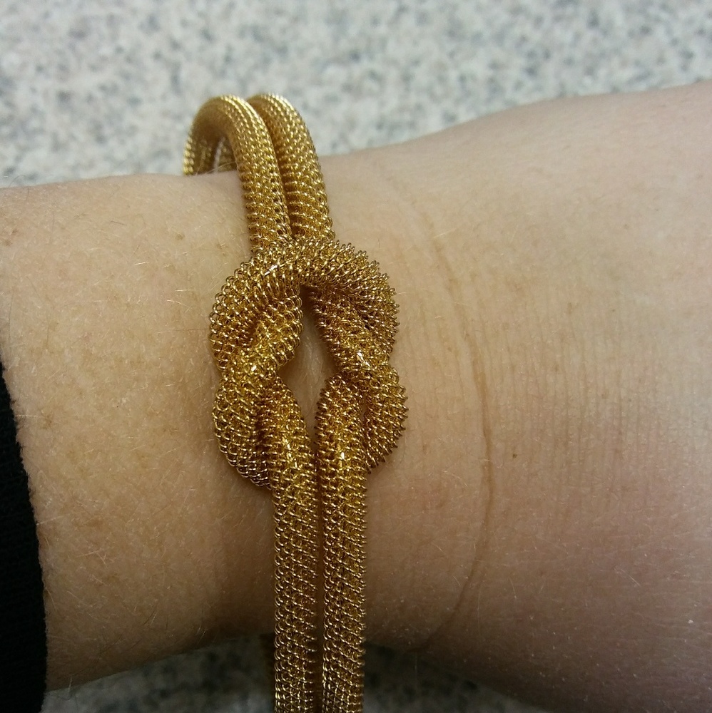 Gold Knotted Bracelet